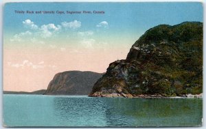 M-39800 Trinity Rock and Eternity and Eternity Cape Saguenay River Canada