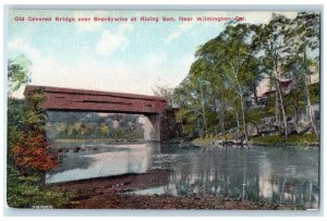 c1910 Old Covered Bridge Brandywine Rising Sun Wilmington Delaware DE Postcard 