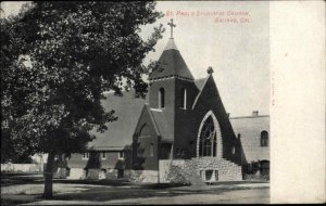 Salinas California CA St. Paul's Episcopal Church Vintage Postcard