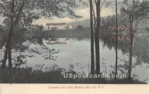 Campbell Inn Lake - Roscoe, New York NY Postcard