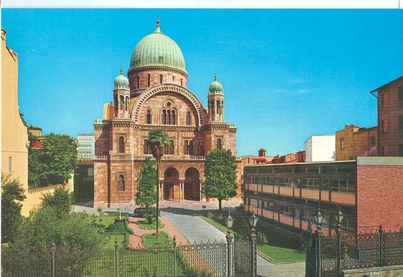 Italy, Firenze, Florence, The Jewish Synagogue, unused Postcard