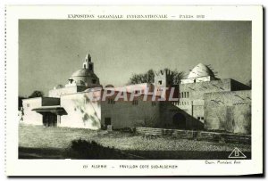 Postcard Old Expostion Coloniale Internationale Paris 1931 Algeria Pavilion C...