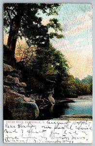 Cedar Rock  Zanesville   Ohio  Postcard  1906