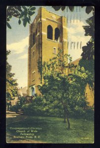 Southern Pines, North Carolina/NC Postcard, Congregational Christian Church,1959