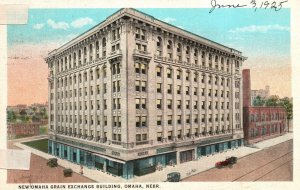Vintage Postcard 1925 New Omaha Grain Exchange Building Landmark Omaha Nebraska