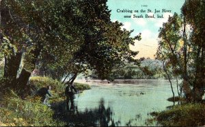 Indiana South Bend Crabbing On The St Joe River 1912