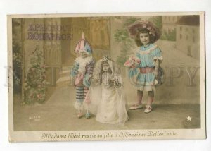 270009 DOLL Pulcinella WEDDING Girl Vintage LACROIX PHOTO PC