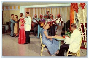 Talbot Brothers Entertain Party Elbow Beach Surf Club Bermuda Vintage Postcard 