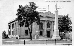 J67/ Morris Illinois Postcard c1941 Grundy County Court House  332