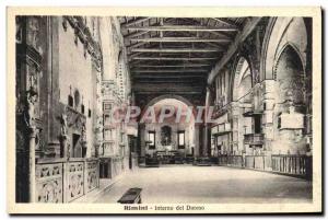 Old Postcard Rimini Interno Del Duomo