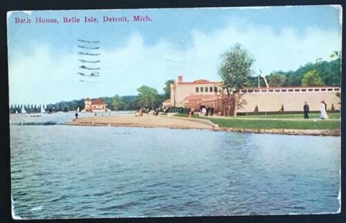 Bath house Belle Island Detroit Mich 1911 189B