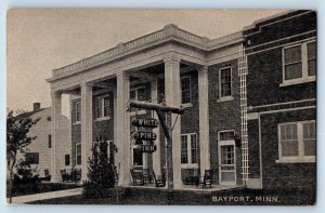 Bayport Minnesota Postcard White Pine Inn Exterior Building 1910 Vintage Antique