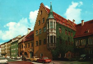 Vintage Postcard Fuggerei Oldest Social Settlement Augsburg Germany