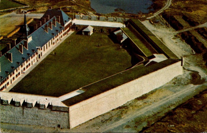 Canada Cape Breton Aerial View Of Louisbourg Fortress