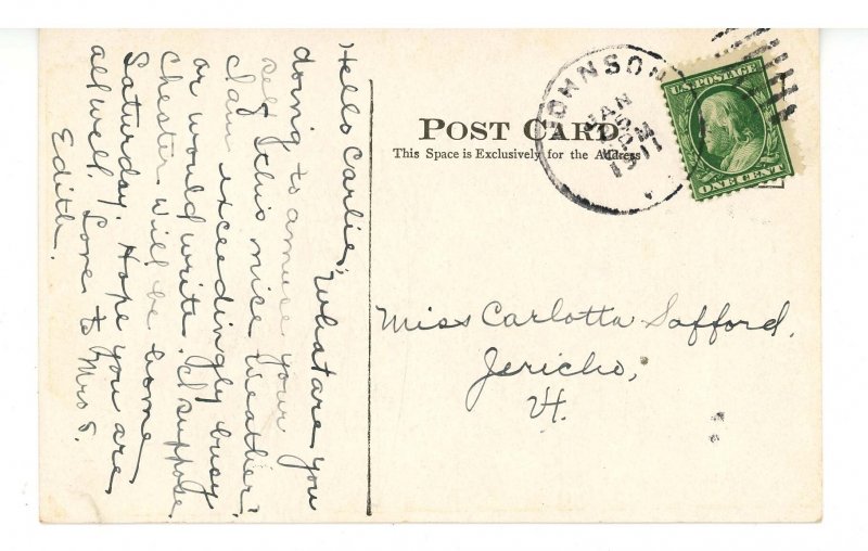 VT - Johnson. High & Graded School ca 1911