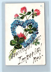 GREETINGS from IMPERIAL, Nebraska NE ~ Embossed Glitter CHASE COUNTY  Postcard