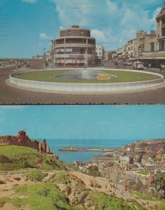 Hastings Promenade + Aerial 2x 1970s Sussex Postcard