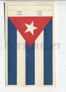 179736 CUBA flag old paper flag card 1957 year