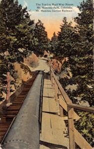 Mt Manitou Park Colorado Incline Railway Antique Postcard K107520