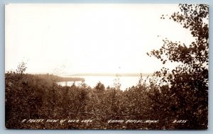c1940's A Pretty View Of Deer Lake Grand Rapids Minnesota MN RPPC Photo Postcard