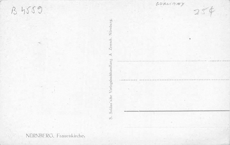 B4559 Nurnberg Frauenkirche  front/back scan