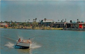 Brownsville Texas~Fort Brown Motor Hotel~Speed Motor Boat Races By~1950s