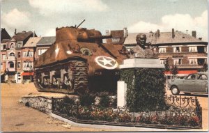 Belgium Bastogne Le Tank Bastenaken Vintage Postcard 04.35