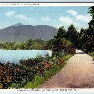 c1910s Chocorua, NH Mountains Lake Road PC Photo by Wm Hallworth Malden, MA A274