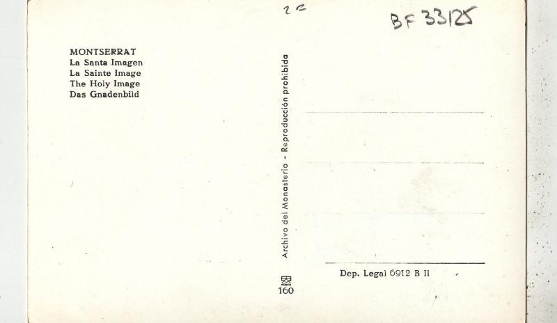 BF33125 montserrat la santa imagen spain front/back image