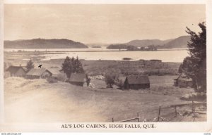 RP: Al's Log Cabins , HIGH FALLS , Quebec , Canada , 1951