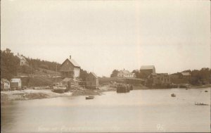 Pulpit Harbor North Haven ME c1910 Real Photo Postcard