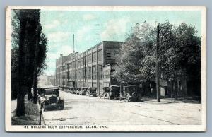 SALEM OH MULLINS BODY CORPORATION 1925 ANTIQUE POSTCARD