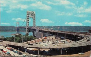 George Washington Bridge NJ Hudson River Unused Postcard G84
