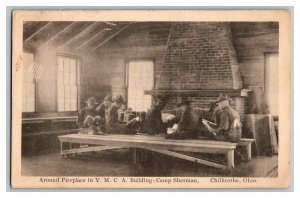 1918 Y.M.C.A. Building Camp Sherman Chillicothe OH Vtg. Standard View Postcard 
