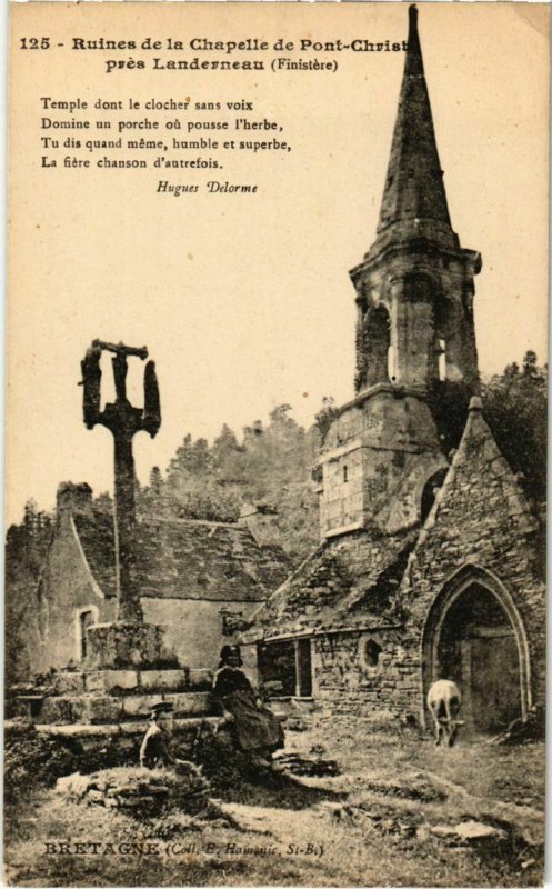 CPA Ruines de la Chapelle de Pont-Christ pres Landerneau (1033527)