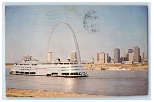 1972 Saint Louis MO, The Gateway City Admiral Ship Posted Vintage Postcard