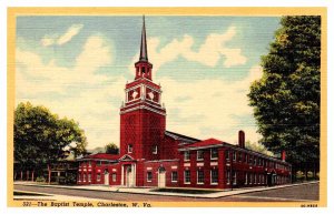 Postcard CHURCH SCENE Charleston West Virginia WV AR6899