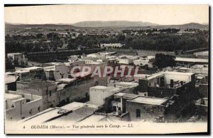 Postcard Old Oudjda Vue Generale Towards The Side