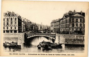 CPA Ancien NANTES - Embouchure de l'Erdre ou Canal de NANTES a Brest (223221) 
