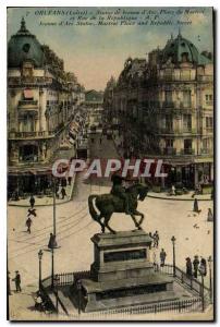 Old Postcard Orleans Loiret Statue of Joan of Arc