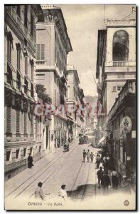 Postcard Ancient Via Genova Baibi