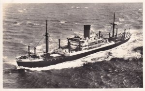 MV Breconshire Glen Line Ship Vintage Real Plain Back Postcard Photo