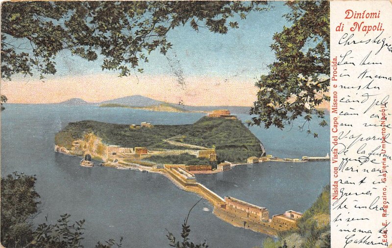Lot 82 italy dintomi di napoli naples nisida view of the Miseno Procida cape