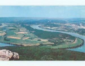 Unused Pre-1980 AERIAL VIEW OF TOWN Chattanooga Tennessee TN n2735
