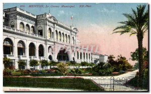 Old Postcard Menton City casino