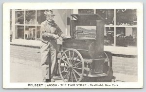 Westfield New York~The Fair Store~Delbert Lawson~Organ Grinder~c1950 B&W PC