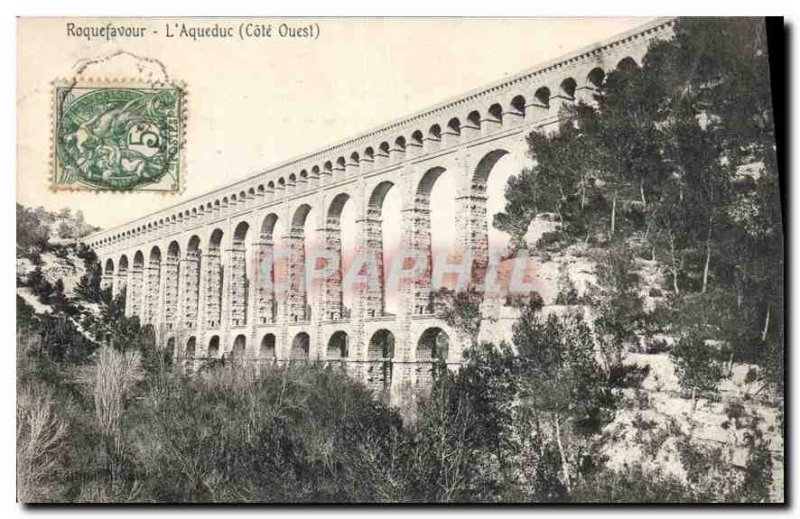 Postcard Old Roquefavour Aqueduct West Coast