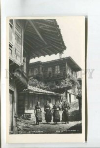 477324 1967 year Bulgaria Kotel old street local girls photo postcard