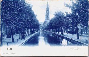 Netherlands Delft Verwerwijk Vintage Postcard C217