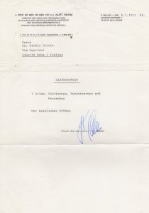 Dr Kurt Semm Laparoscopy Surgeon Soviet  POW Hand Signed Letter